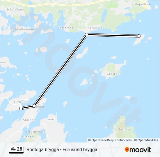 28 Ferry Line Map
