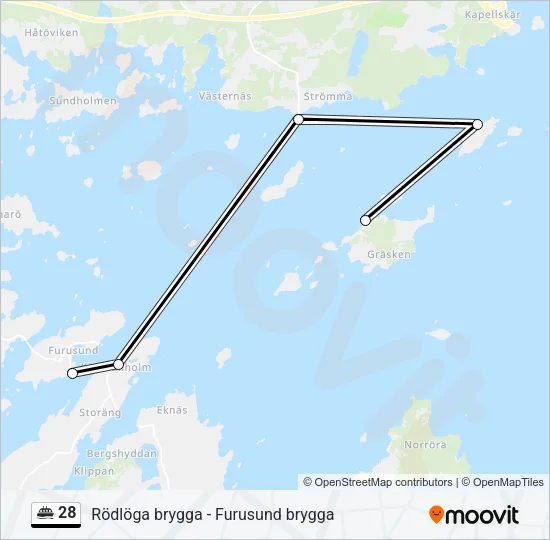 28 Ferry Line Map