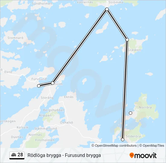 28 Ferry Line Map