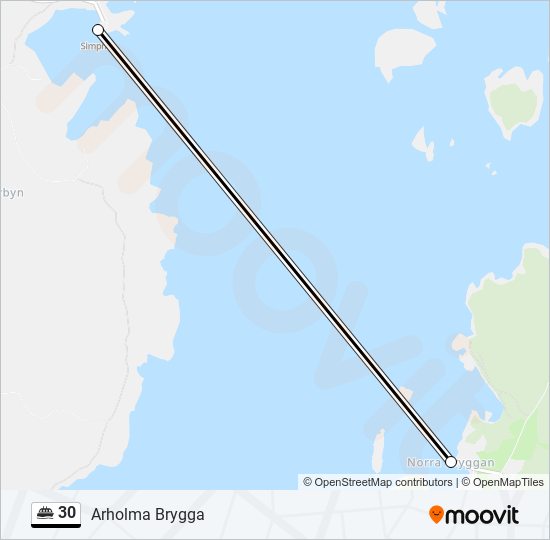 30 ferry Line Map