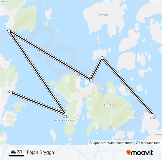 31 ferry Line Map