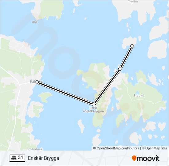 31 ferry Line Map