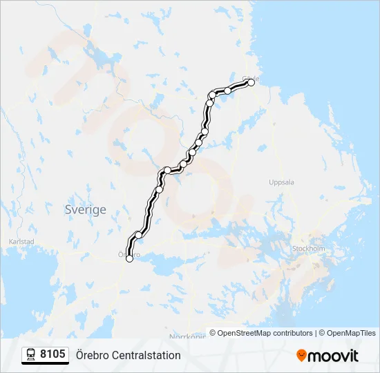 8105 Train Line Map