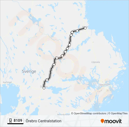 8109 Train Line Map