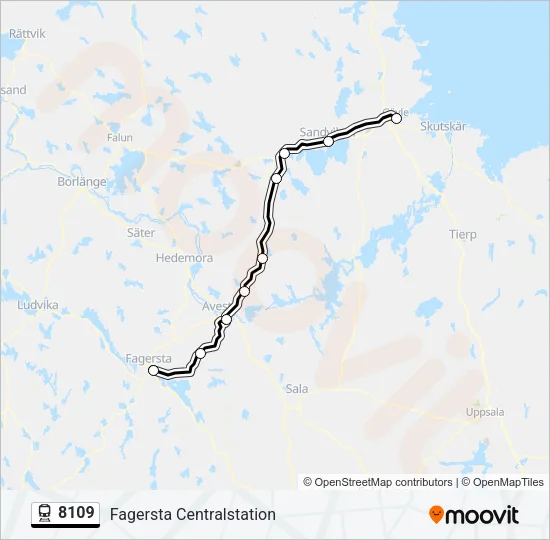 8109 Train Line Map