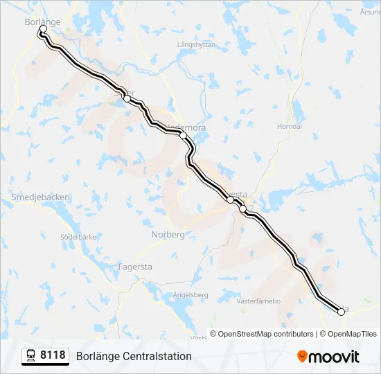 8118 Train Line Map