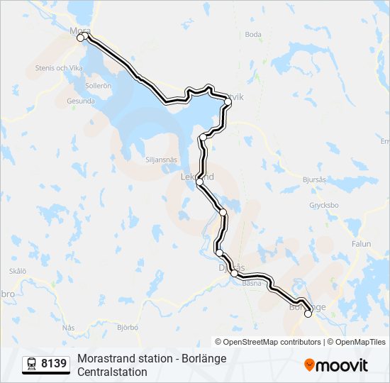 8139 train Line Map