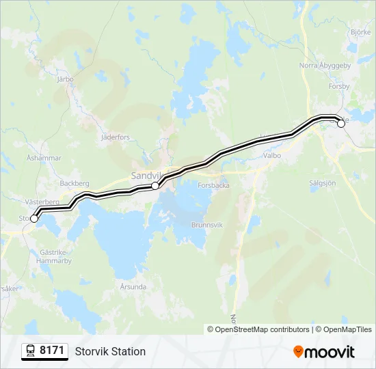 8171 Train Line Map