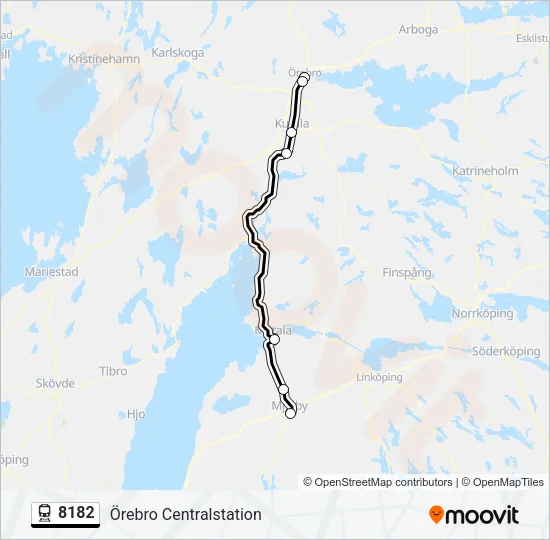 8182 Train Line Map