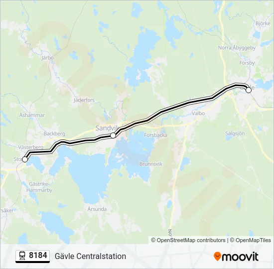 8184 Train Line Map