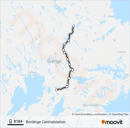 8184 Train Line Map