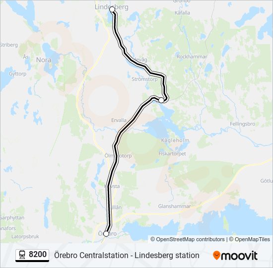 8200 train Line Map