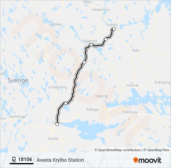 18106 train Line Map