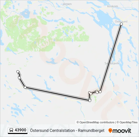 43900 Bus Line Map
