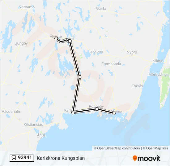 93941 Bus Line Map