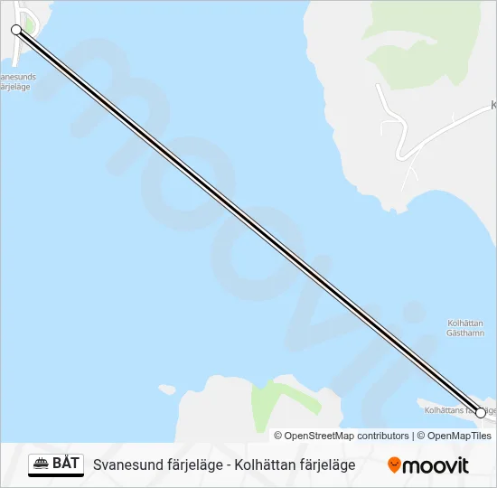 BÅT  Linje karta