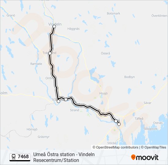 7468 train Line Map