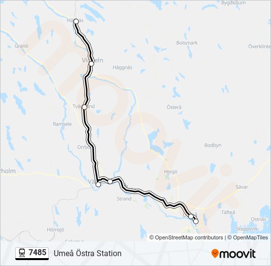 7485 train Line Map