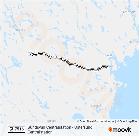 7516 train Line Map