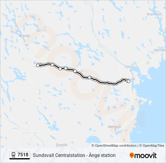 7518 train Line Map