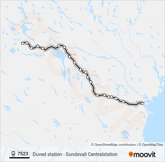 7523 train Line Map