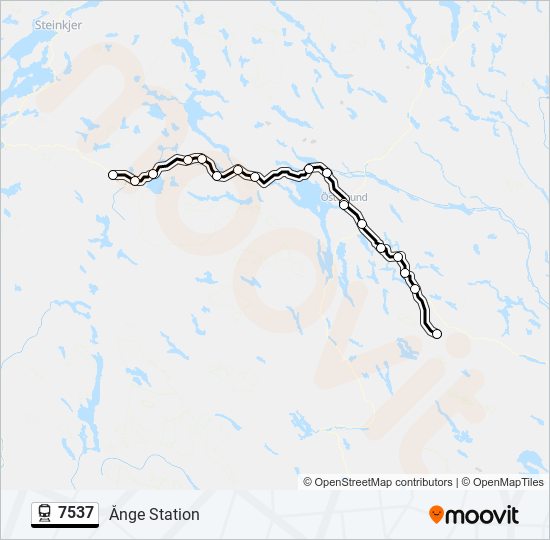 7537 train Line Map