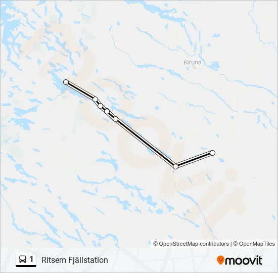 1 Bus Line Map