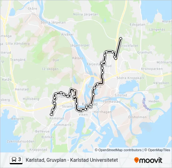 3 Bus Line Map