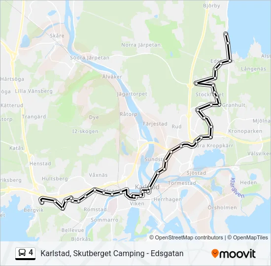 4 Bus Line Map