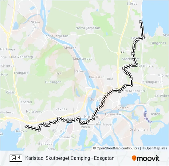 4 Bus Line Map