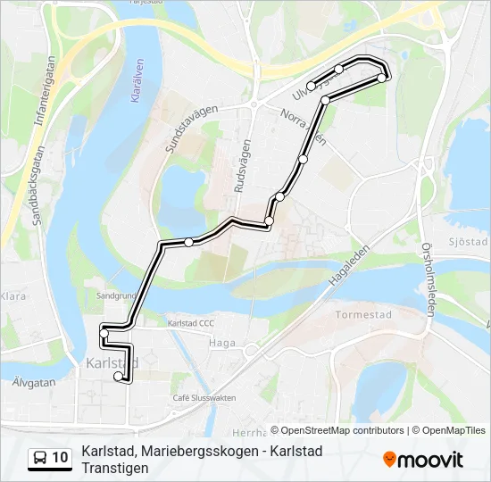 10 Bus Line Map