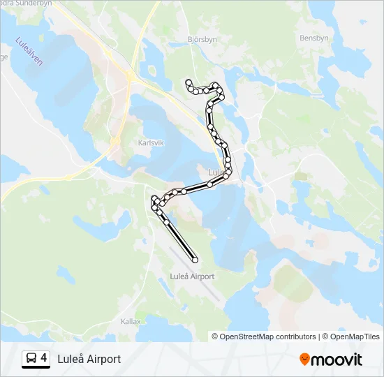 4 Bus Line Map
