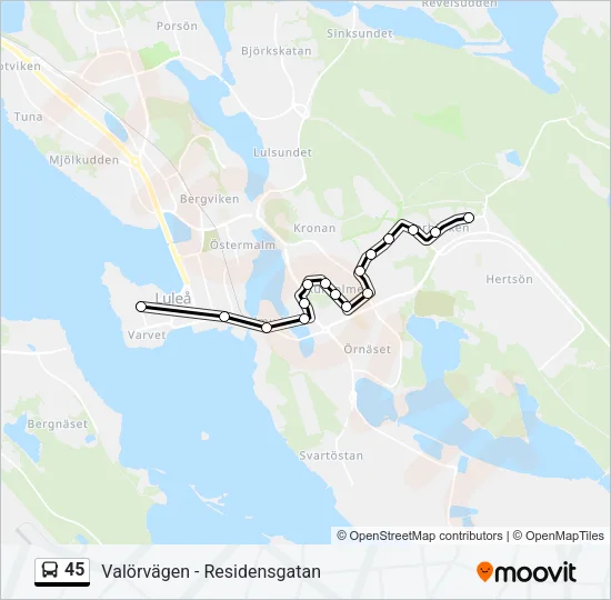 45  Line Map