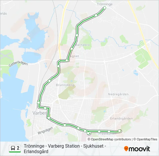 2 Bus Line Map