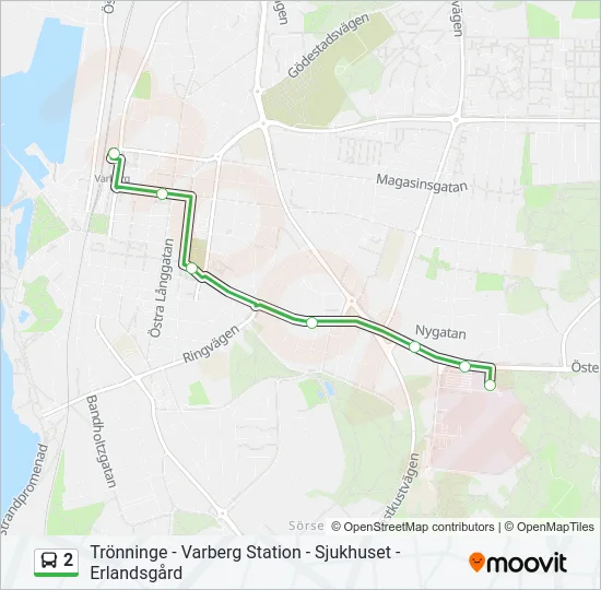 2 Bus Line Map