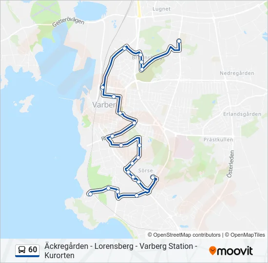 60 Bus Line Map