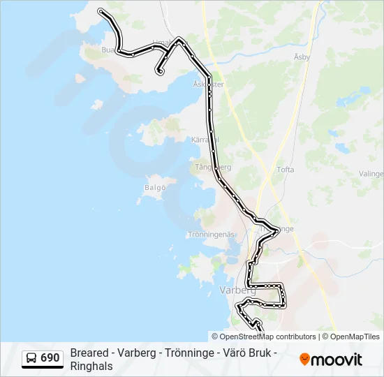 690 Bus Line Map