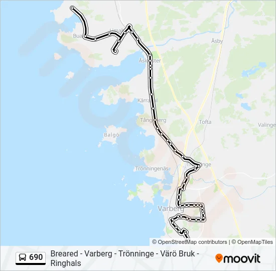 690 Bus Line Map