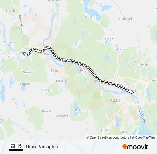 15 bus Line Map