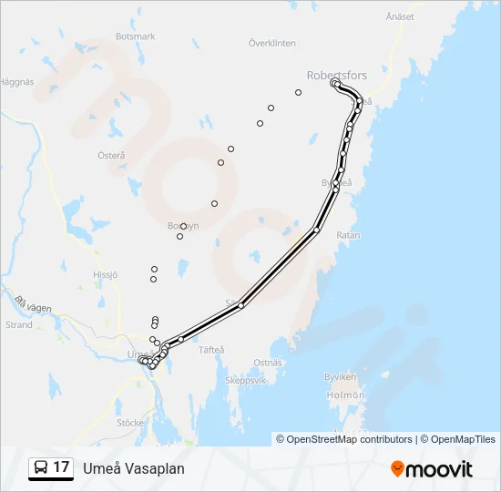 17 Bus Line Map