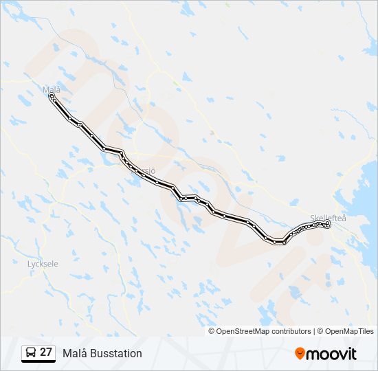 27 bus Line Map