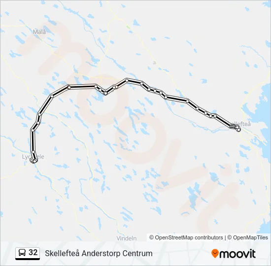 32 Bus Line Map