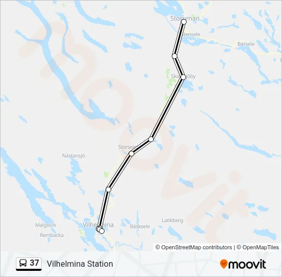 37 Bus Line Map