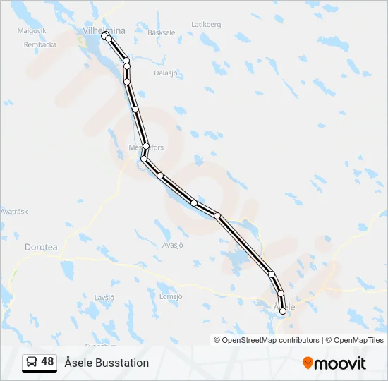48 Bus Line Map