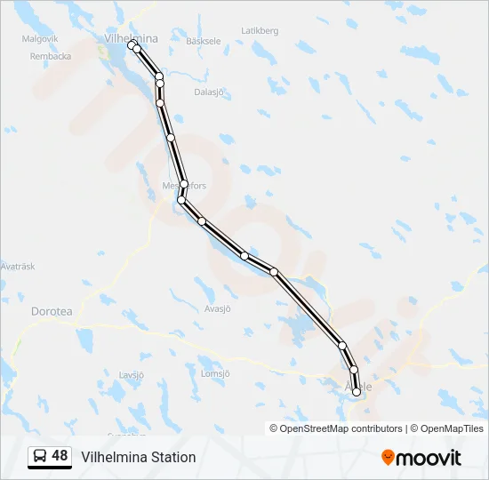 48 Bus Line Map