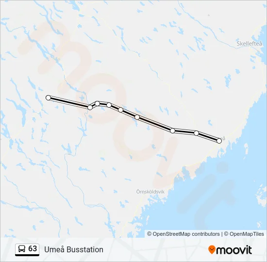 63 Bus Line Map