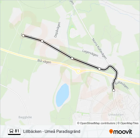 81 Bus Line Map