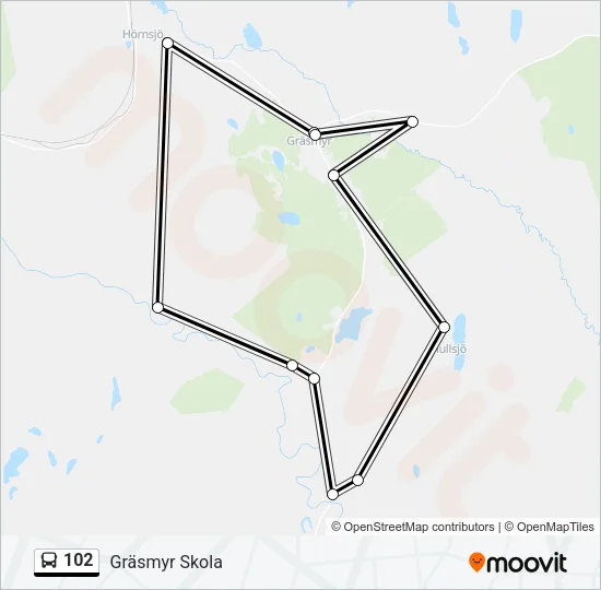 102 Bus Line Map