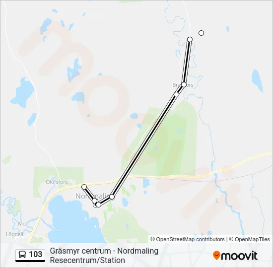 103 Bus Line Map