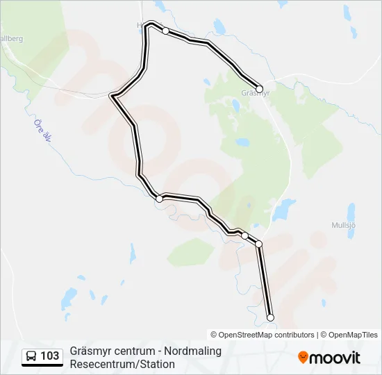103 Bus Line Map